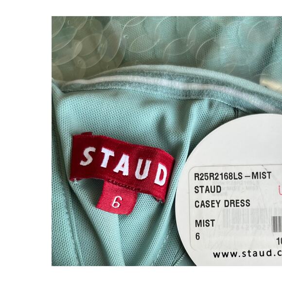 STAUD Mint Sequin Mini Dress - Picture 5 of 11